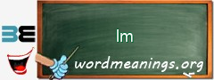 WordMeaning blackboard for lm